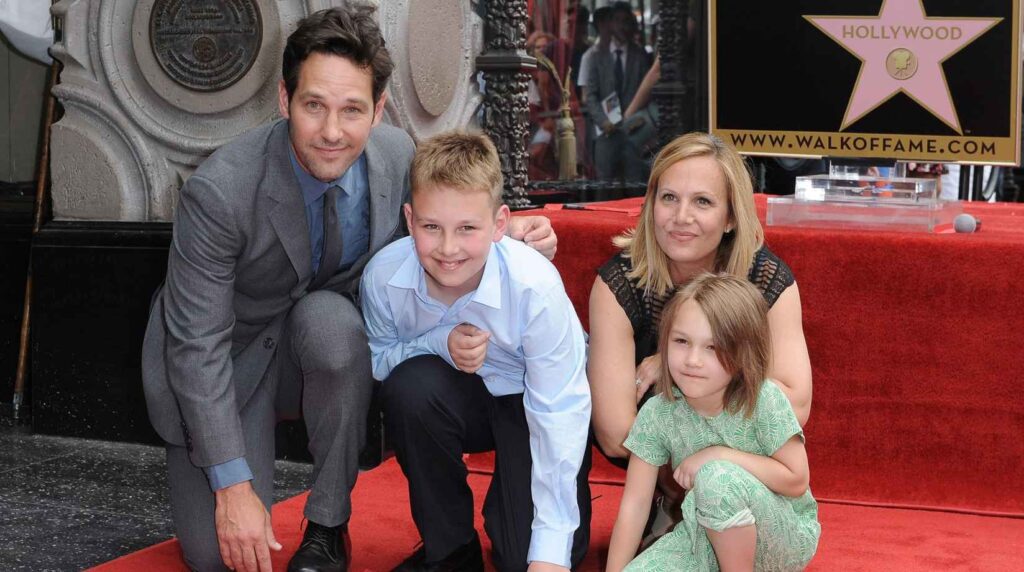 Paul Rudd with family