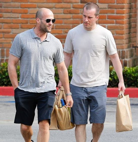 Jason Statham with his brother Lee Statham 