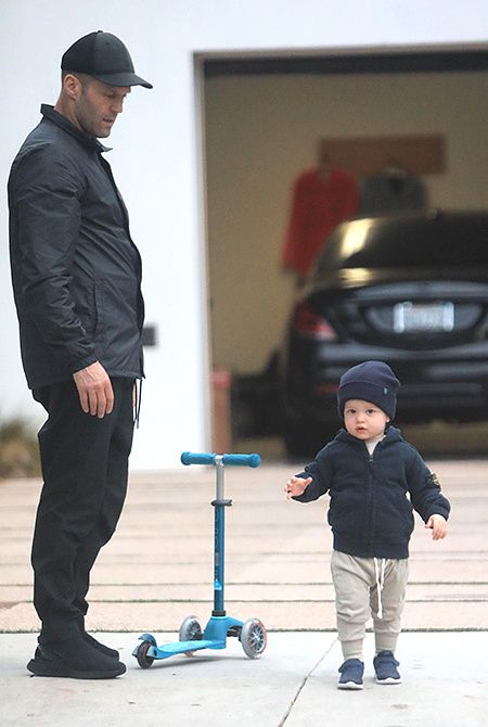 Jason Statham with his son Jack 